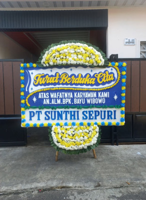 Papan Bunga Duka di Muarareja